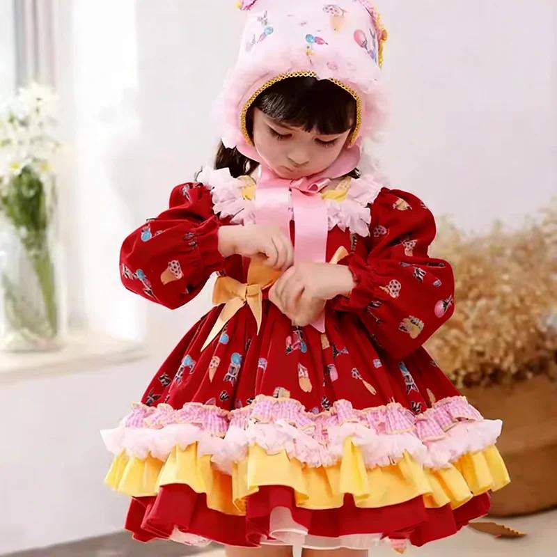 Robes pour filles, style Lolita, robe tutu pour bébé, tenue de cérémonie pour enfants, tenue de fête