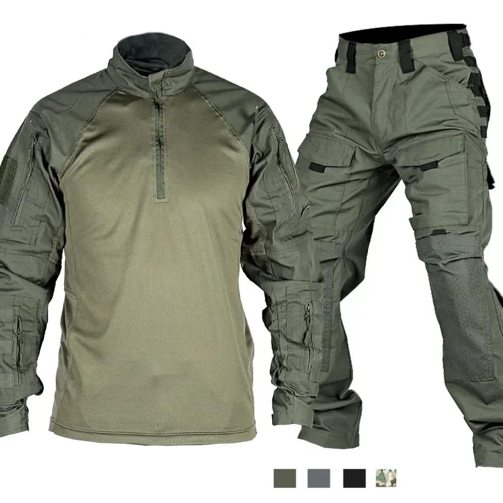 Combinaisons tactiques vêtements de travail pantalons hommes camouflage militaire résistant à l'usur