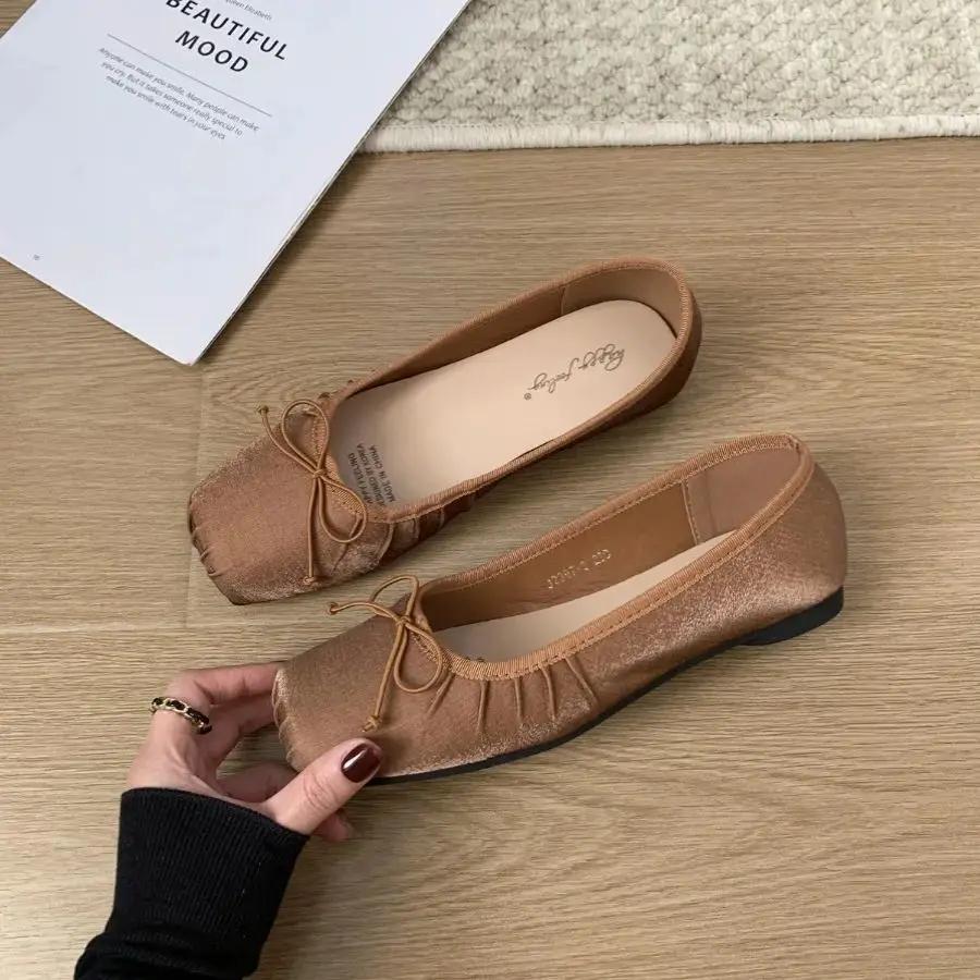 Bailamos-Ballerines Confortables et Élégantes pour Femme, Chaussures de Ballet Classiques, Rondes, a