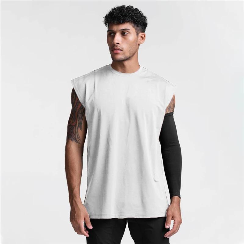Débardeur d'exercice respirant pour hommes, Fitness, course à pied, sport décontracté, T-shirts sans