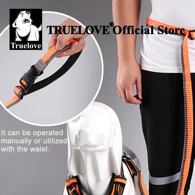 Truelove – laisse élastique pour animaux de compagnie, mains libres, pour chiens de taille moyenne e