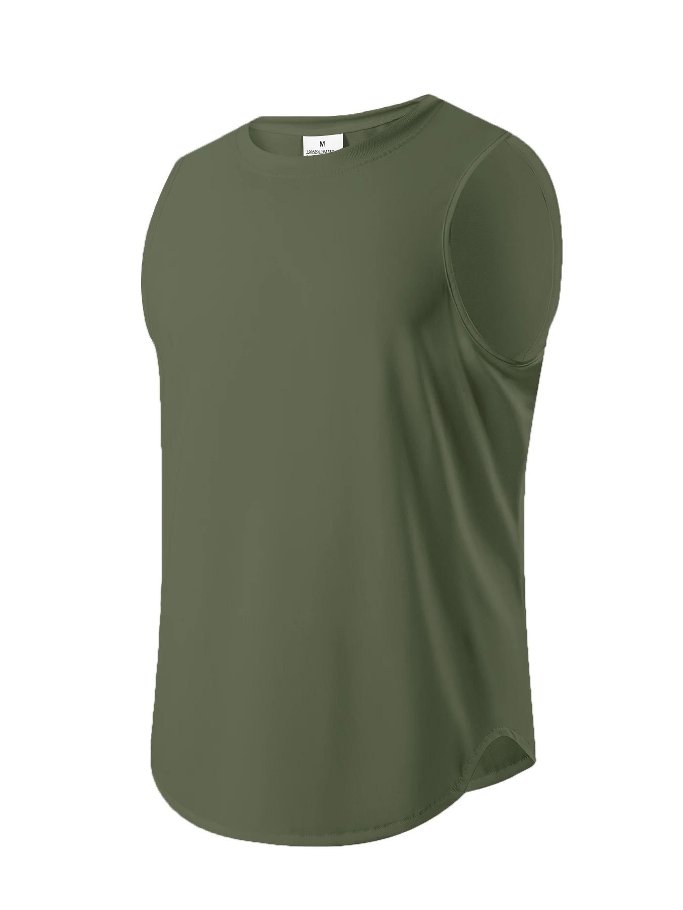 Débardeur basique de Fitness pour hommes, haut de Sport à séchage rapide, gilet de course, Fitness, 