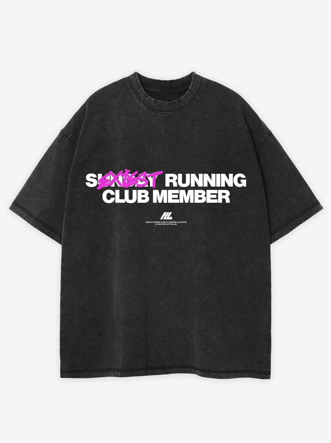 T-shirt surdimensionné lavé le plus sexy membre du club de course T-Shirt un autre laboratoire de co
