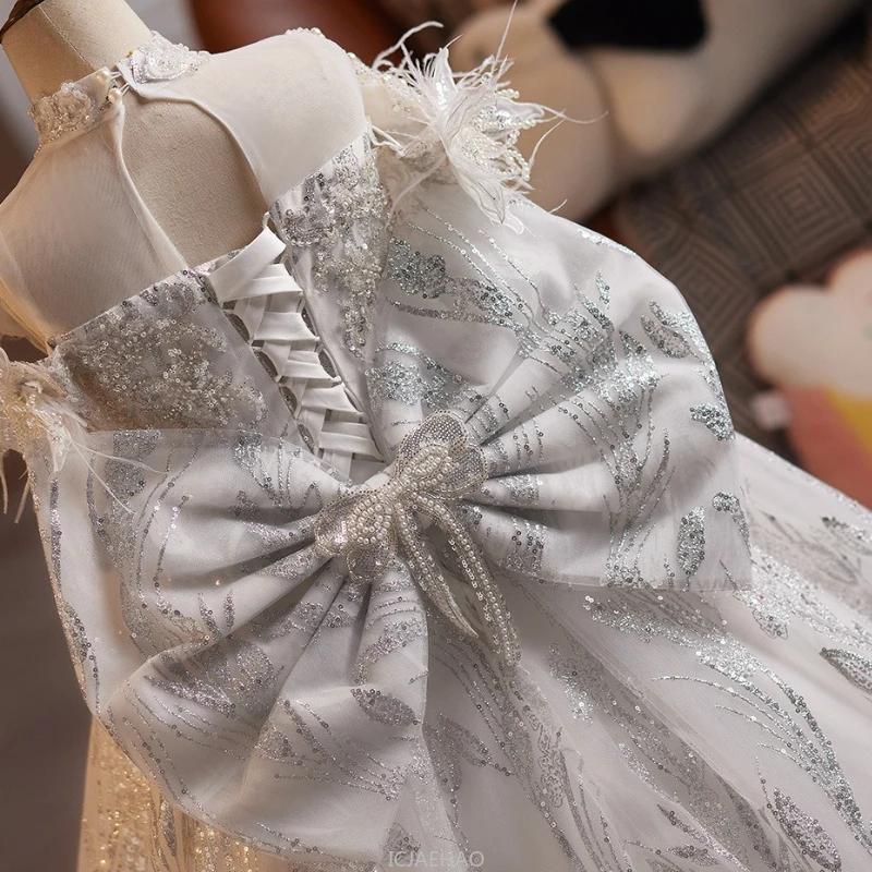 Robe longue pour enfants, Costume de princesse d'anniversaire pour filles, vêtements pour enfants, s