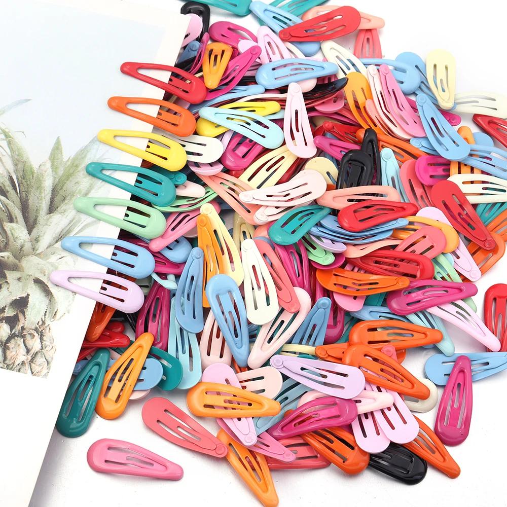 Pinces à cheveux BB colorées Y2K, 30 pièces/lot, Mini épingles à cheveux en métal, Barrettes à press