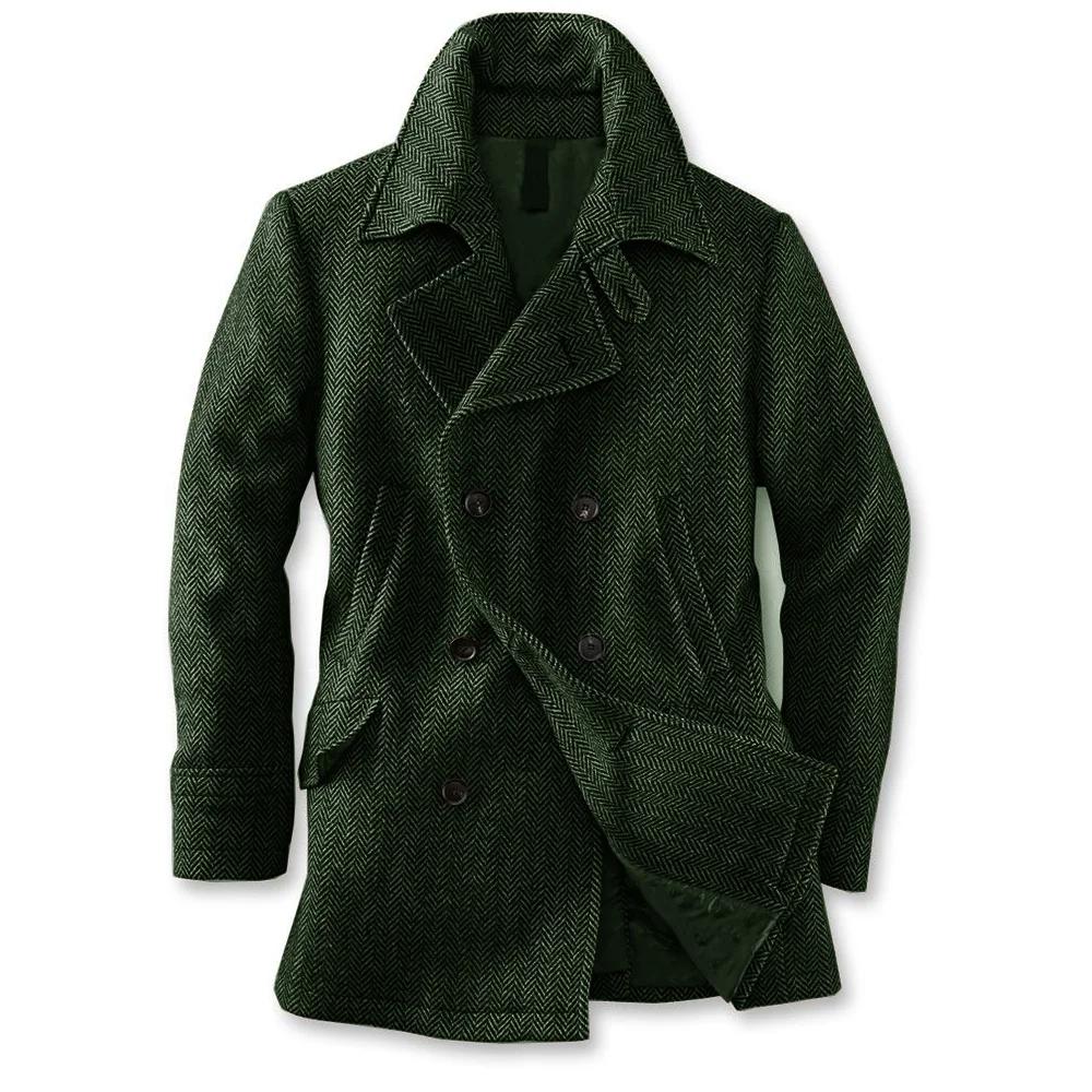 Veste de costume pour hommes, simple boutonnage, chevrons, poches Design de mode décontractées, tail