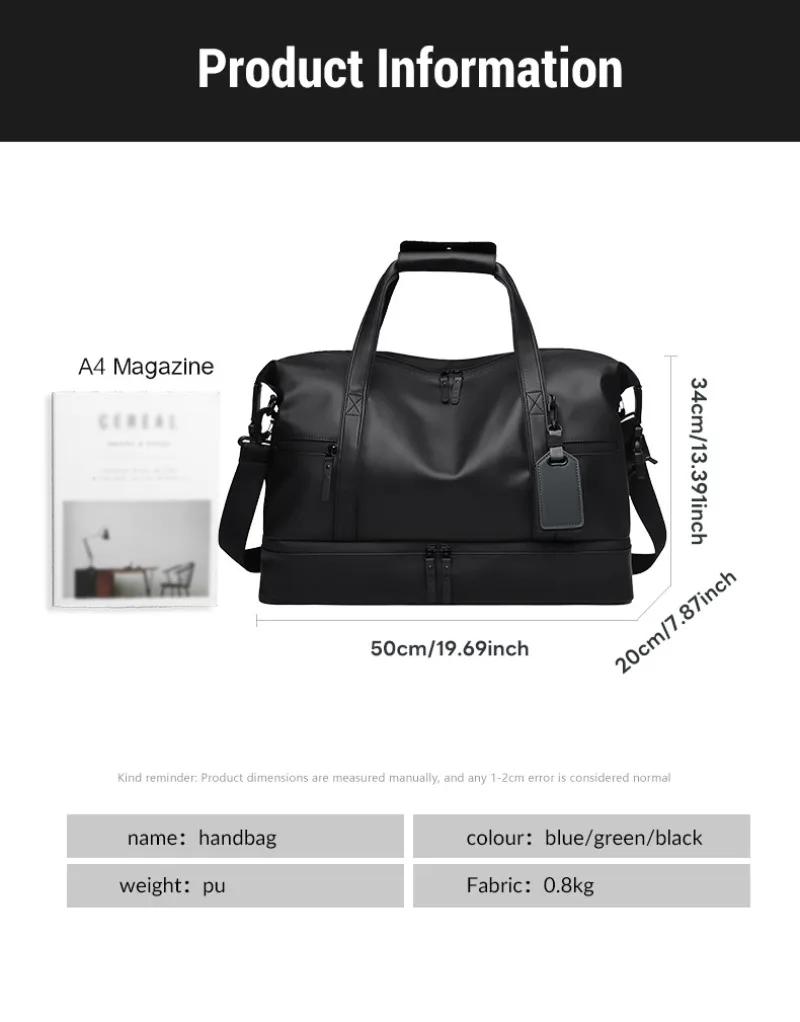 Sac de sport de loisirs à la mode, sac de voyage Simple pour voyage d'affaires, sac à main messager 