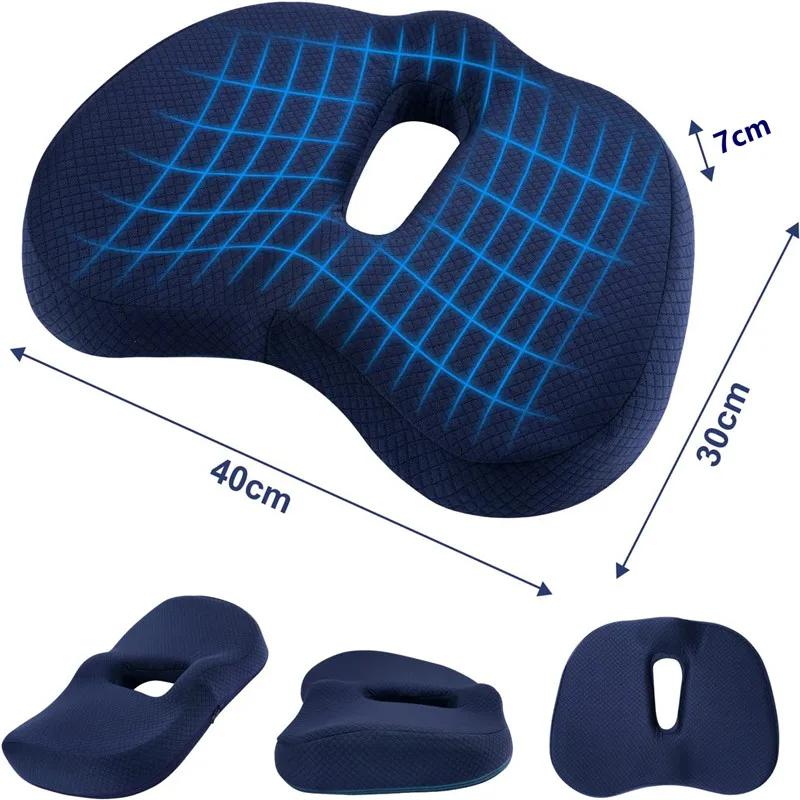 Coussin de siège antidérapant en mousse à mémoire de forme, pour chaise de bureau, soulagement de la