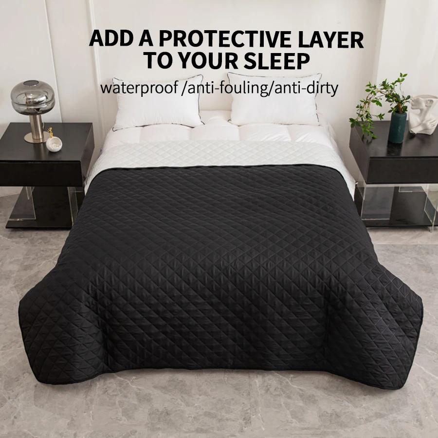 Protège-lit matelassé imperméable anti-salissures pour animaux de compagnie, couverture de canapé po
