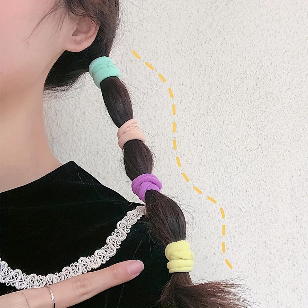 20/50/100 pièces attaches de cheveux élastiques douces bandes de cheveux ensemble d'accessoires de c