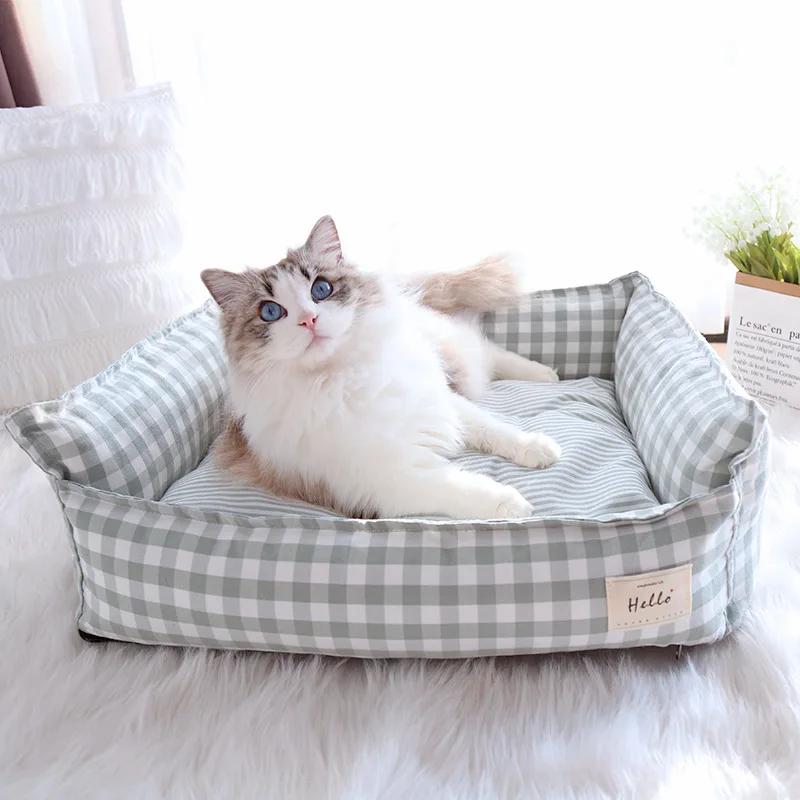 Lit pour chien chats chiot maison chenil pour chiens d'intérieur petit moyen chat canapé pour animau