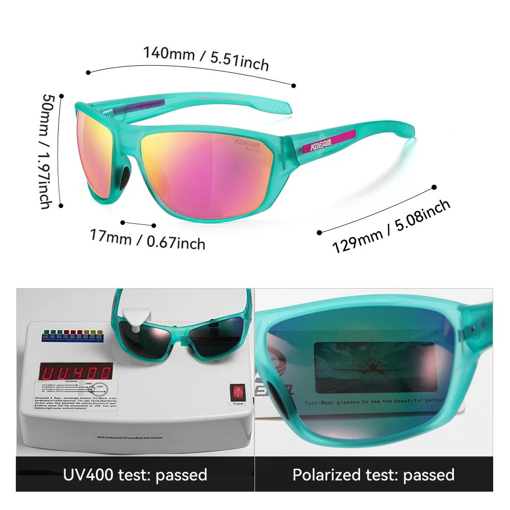 KDEAM toutes les lunettes de soleil de pêche noires polarisées Performance lunettes de soleil de spo