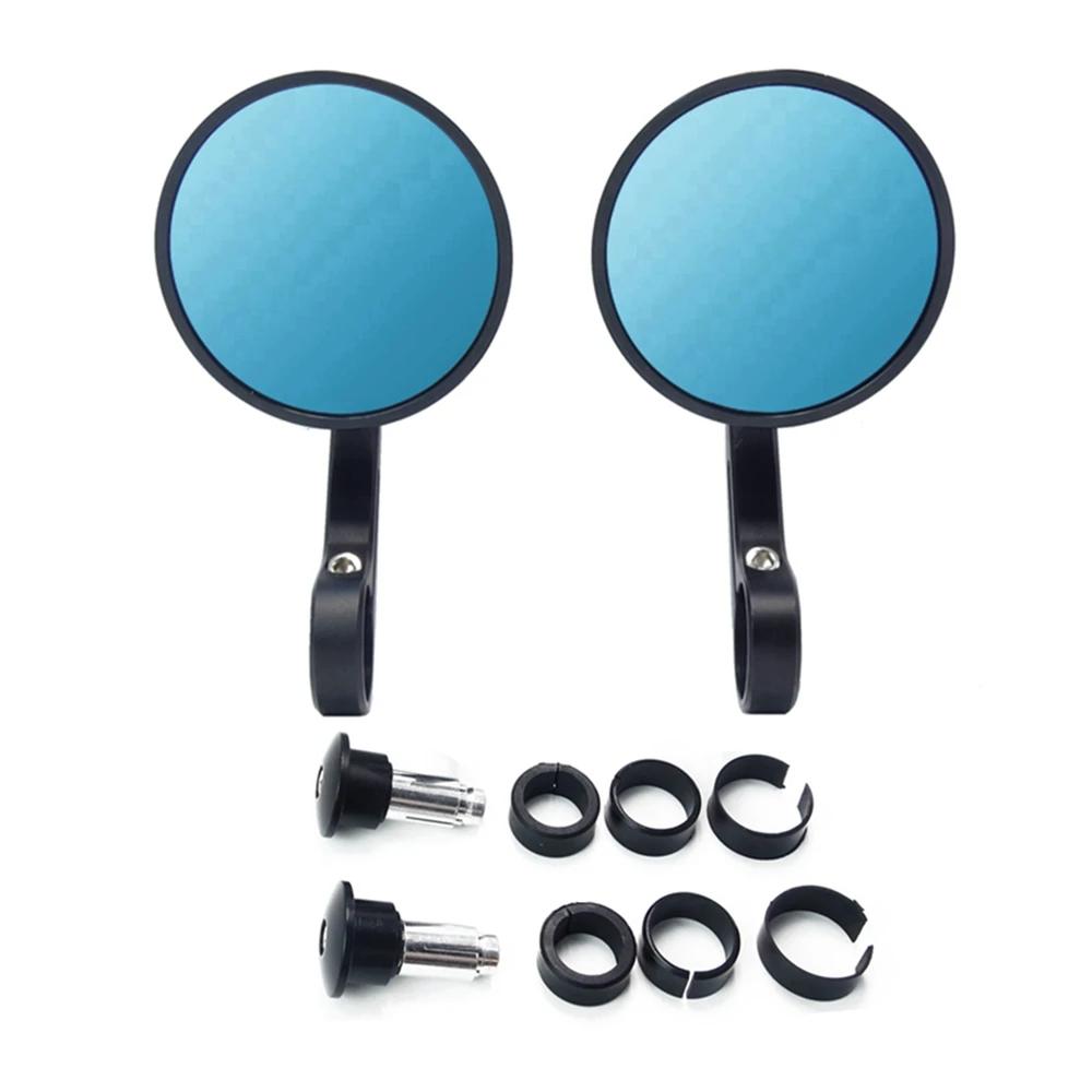Rétroviseur de moto rond 7/8" CNC, pièces Cafe Racer, rétroviseur latéral de moto, rétroviseur de gu