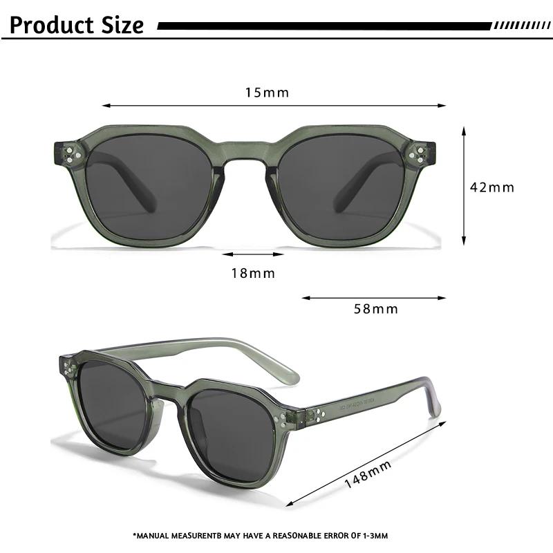 Caterside nouveau rétro polarisé hommes lunettes de soleil carré TR90 cadre femmes lunettes de solei