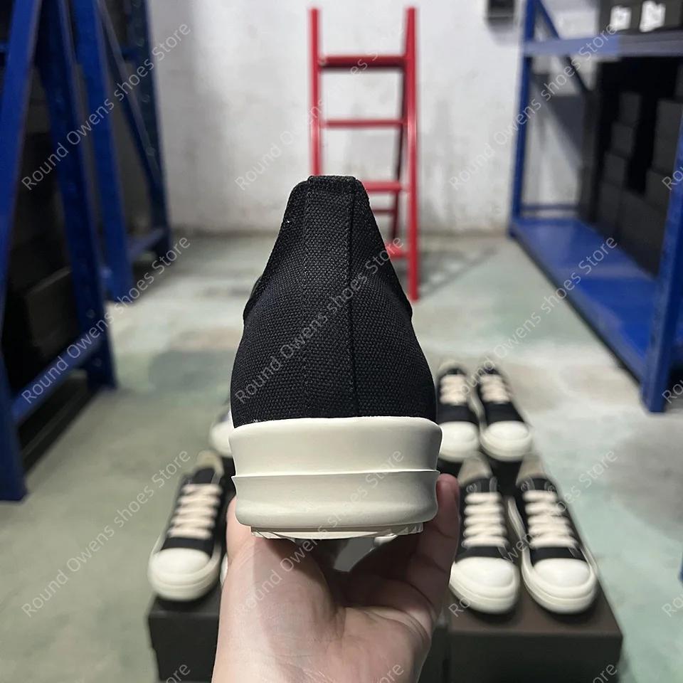 Chaussures décontractées hommes toile basse qualité Ro à lacets semelle épaisse respirant luxe conce