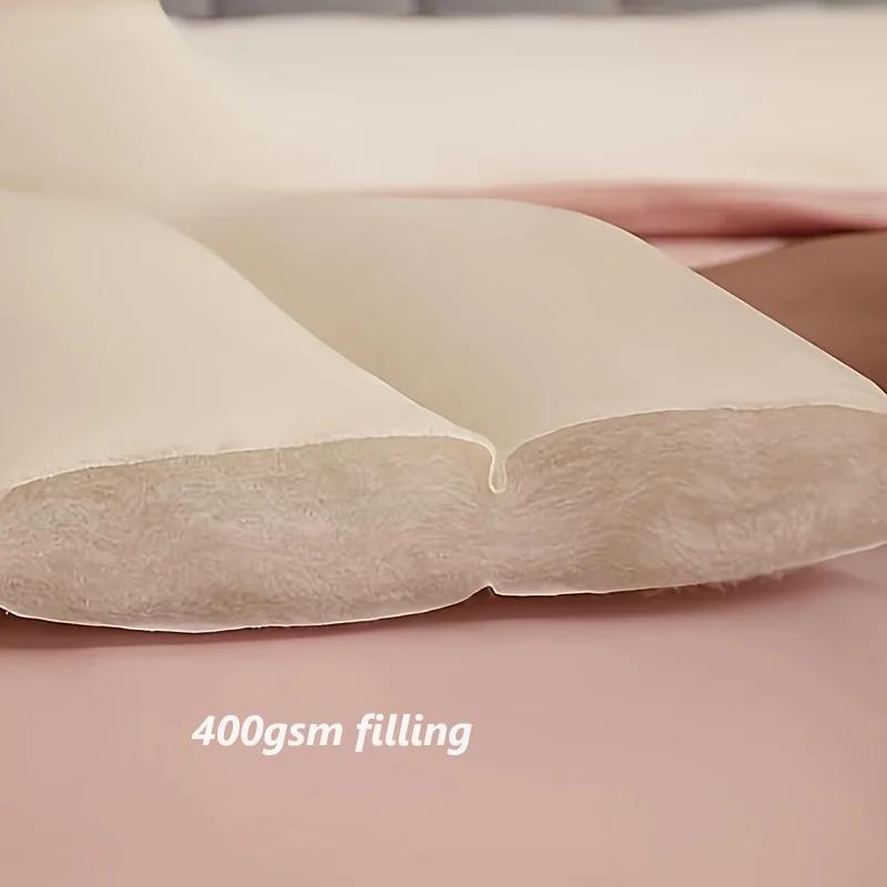 Housse de tête de lit matelassée en peluche tout compris, couverture de tête de lit en velours doux,