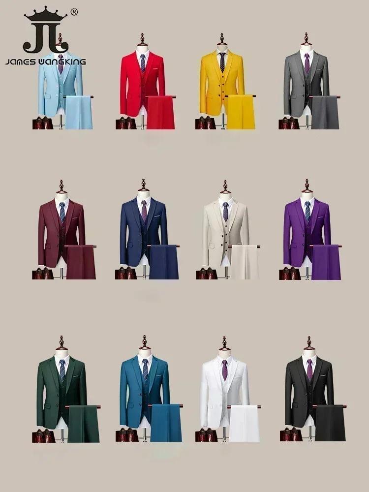 14 M-6XL de documents (Veste + Gla+ Pantalon) Marque haut de gamme pour hommes d'affaires formels tr