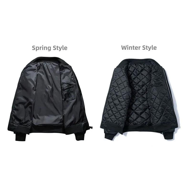 Printemps MA1 Bomber veste hommes militaire surdimensionné coupe-vent vol pilote manteau mâle Street
