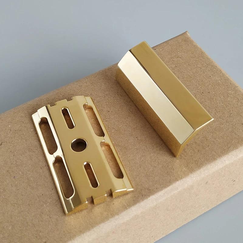 Rasoir de sécurité Dscosmetic CNC en laiton V92 V95 Double capuchon