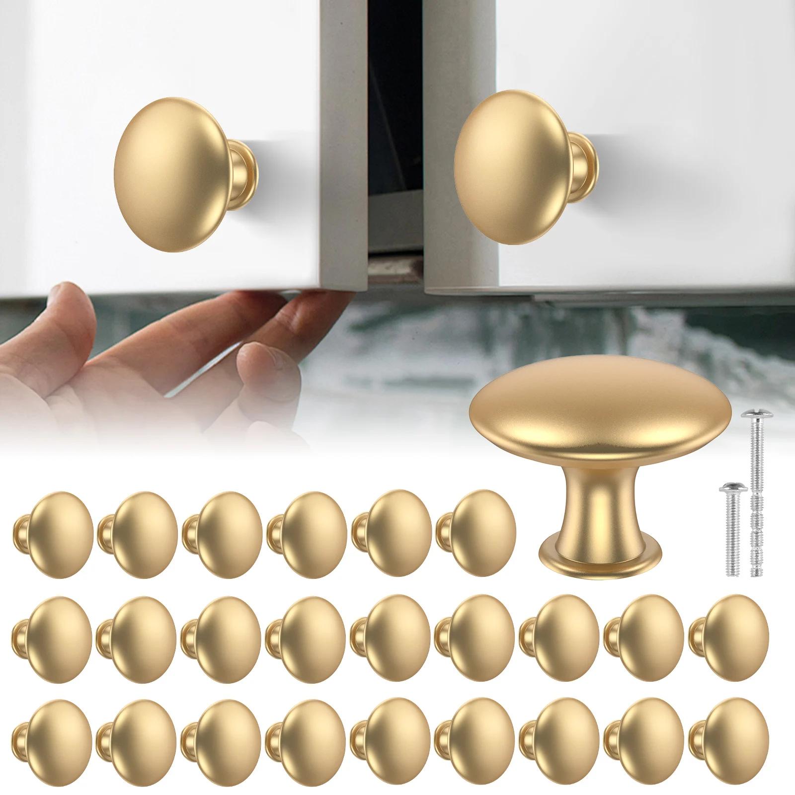 25 pièces ensemble de boutons de tiroir poignées d'armoire en alliage de Zinc boutons de commode en