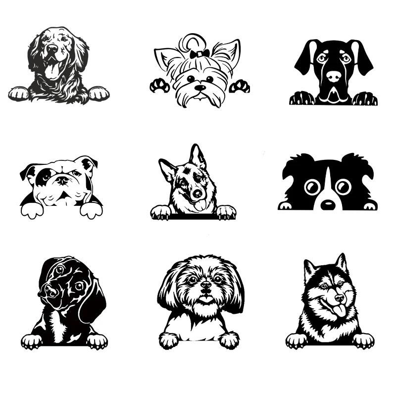 Voitures accessoire décalcomanies drôle chien avec nom voiture décalcomanie chiens animaux de compag