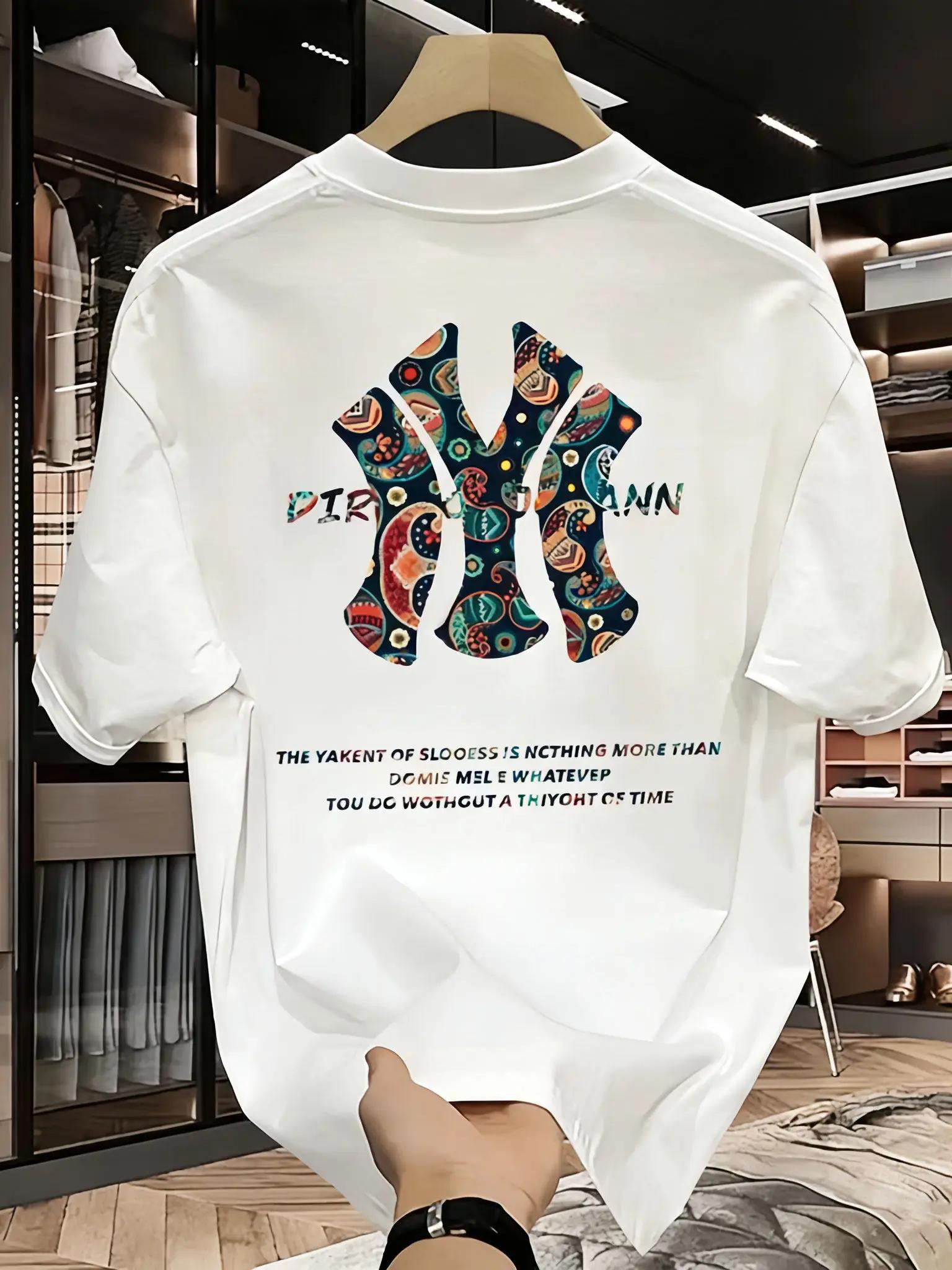 T-shirt imprimé d'été pour homme - T-shirt ample de haute qualité, décontracté, polyvalent et tendan