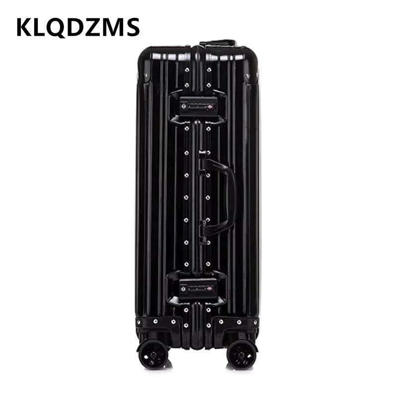 KLQDZMS 20 "24" 26 "29 pouces bagages d'affaires tout en aluminium magnésium alliage boîte d'embarqu