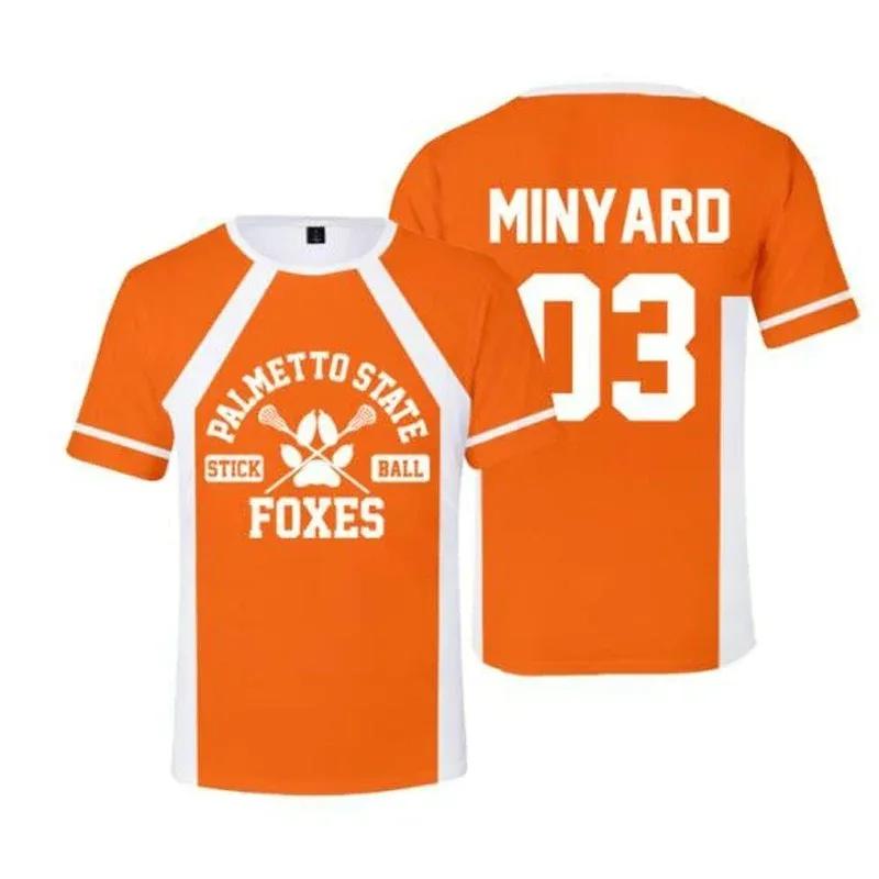 Cosplay Foxhole Court Palmetto State Foxes crosse Wilds Minyard Josten Style chemise de sport unisex