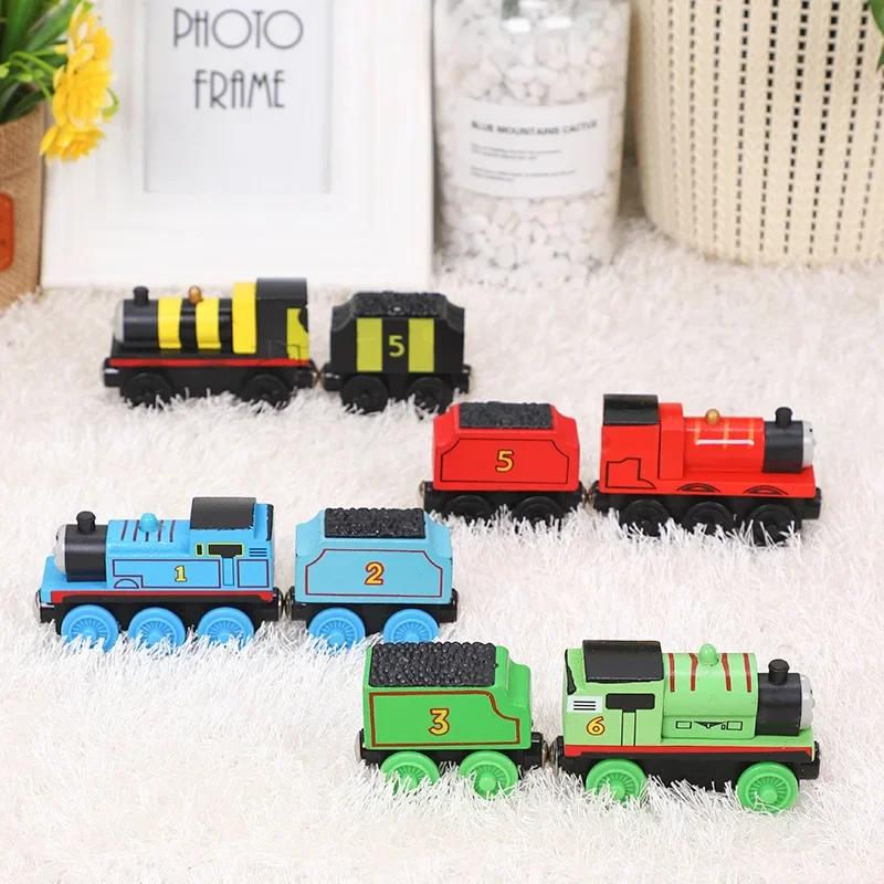 Thomas et ses amis Train en bois jouet de poche or Diesel Molley Lady Toby Rail Train modèle jouets 
