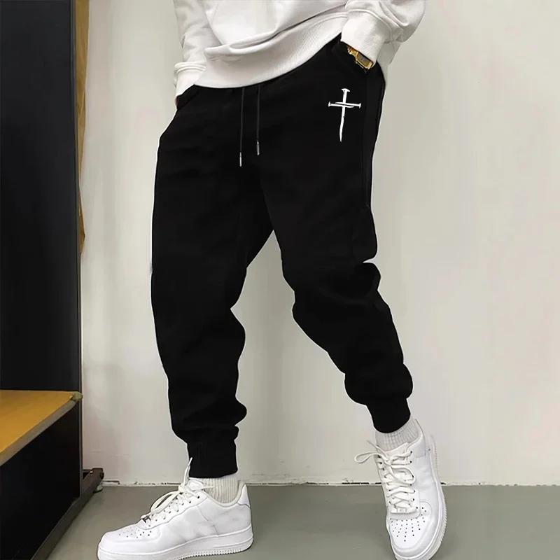 2025 nouveauté pantalons de survêtement pour hommes de haute qualité automne hiver quotidien sport d