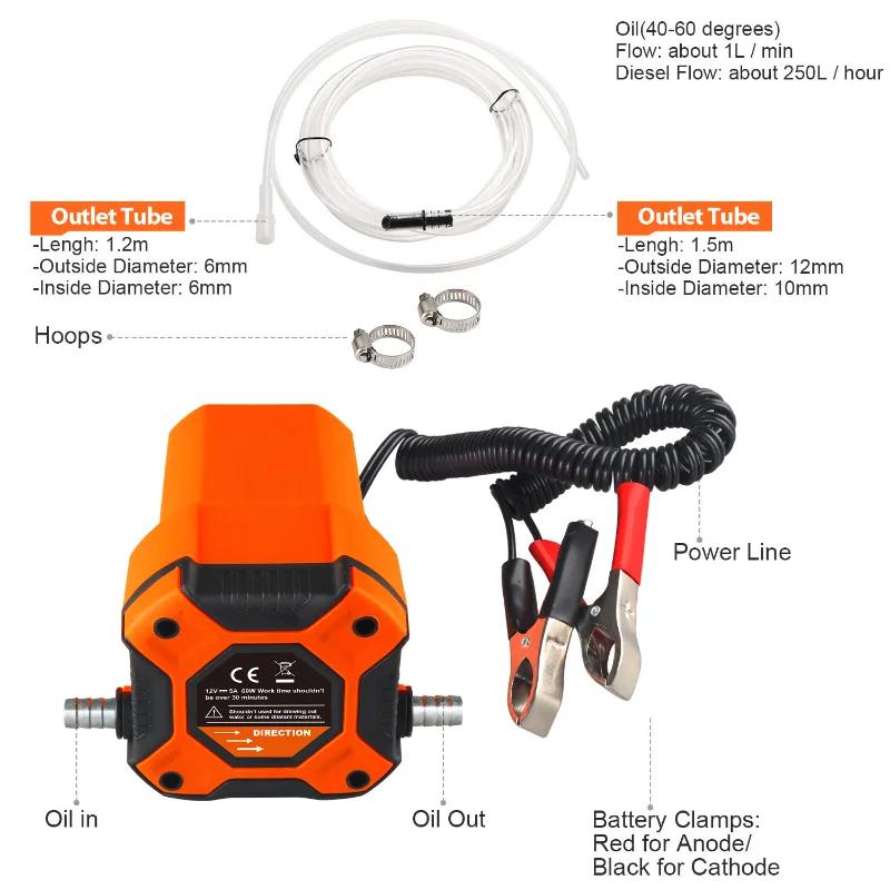 Extracteur d'huile électrique pour voiture, mini pompe de transfert, huile moteur à carburant, huile