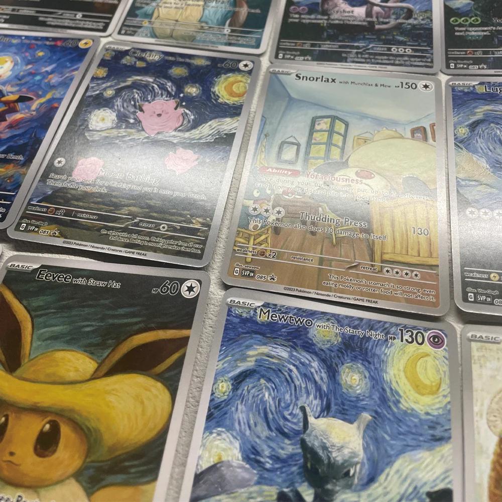 Dessin animé Anime Pokemon Ptcg auto-contrôle Mewtwo Pikachu recueillir commerce Signature carte Fla