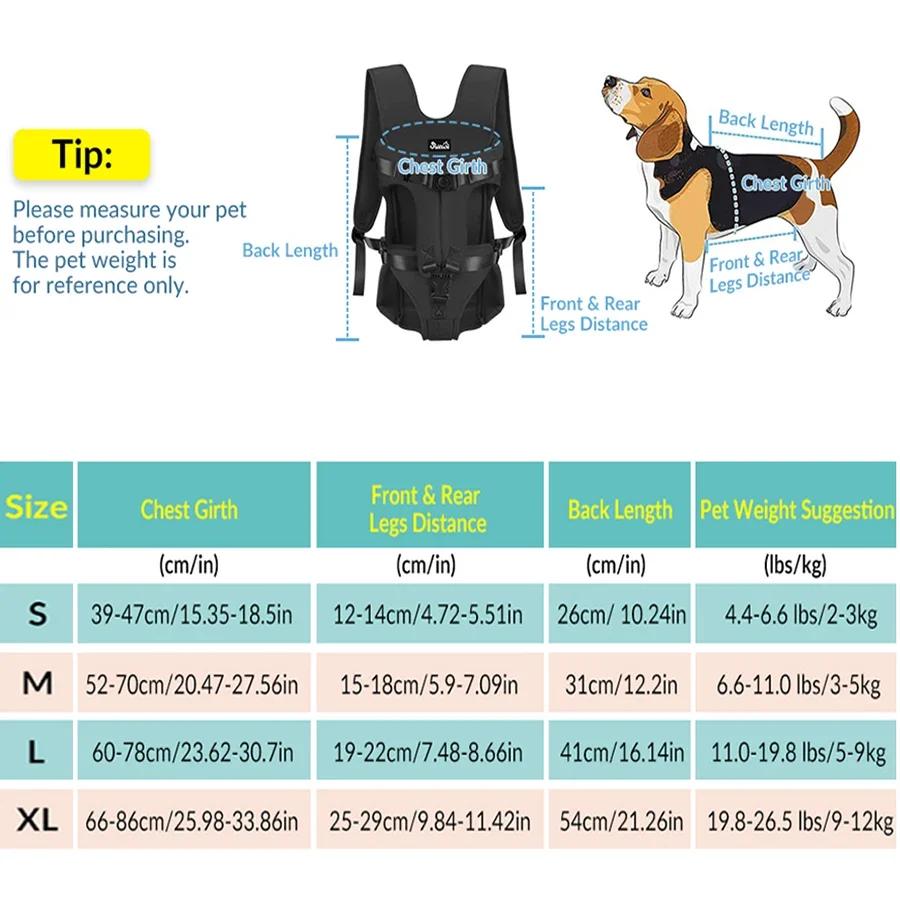 Sac à dos de transport pour animaux de compagnie, pour chats et chiens, sac de voyage avant pour ani