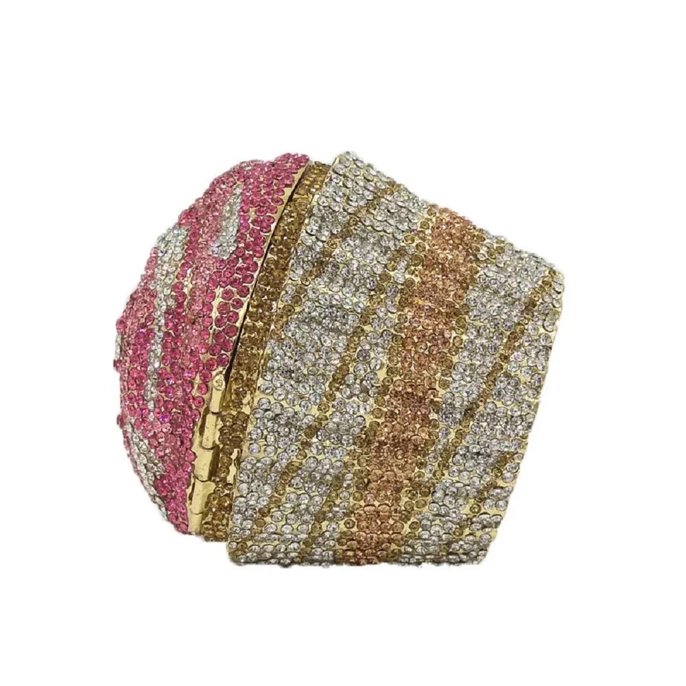 Pochette Chi Cake pour femme, sac à main Minwaist, sac à main de soirée, sac à main de mariage en cr