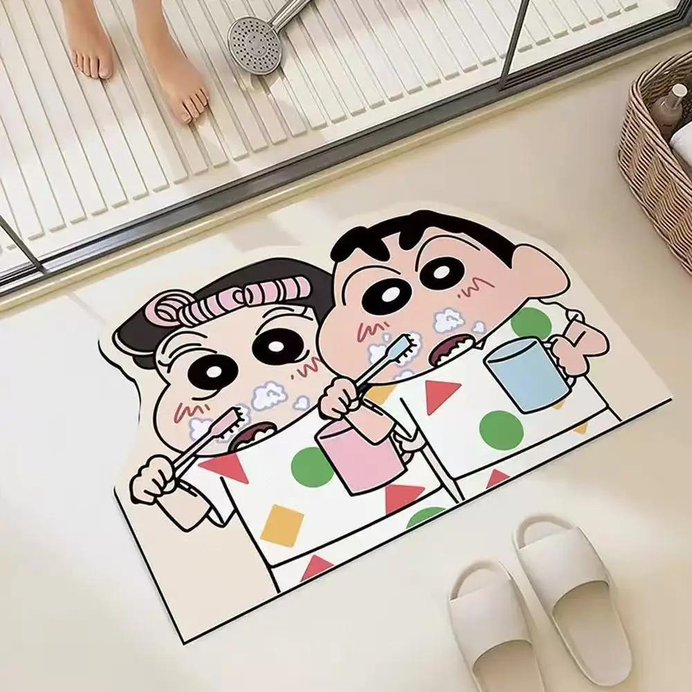 Tapis d'absorption d'eau pour salle de douche, séchage rapide, cadeaux de maison à la mode et dessin