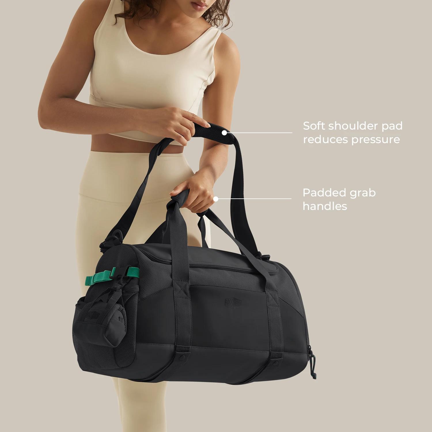 BAGSMART Sac de voyage de grande capacité, sac de sport léger avec compartiment à chaussures, poche 