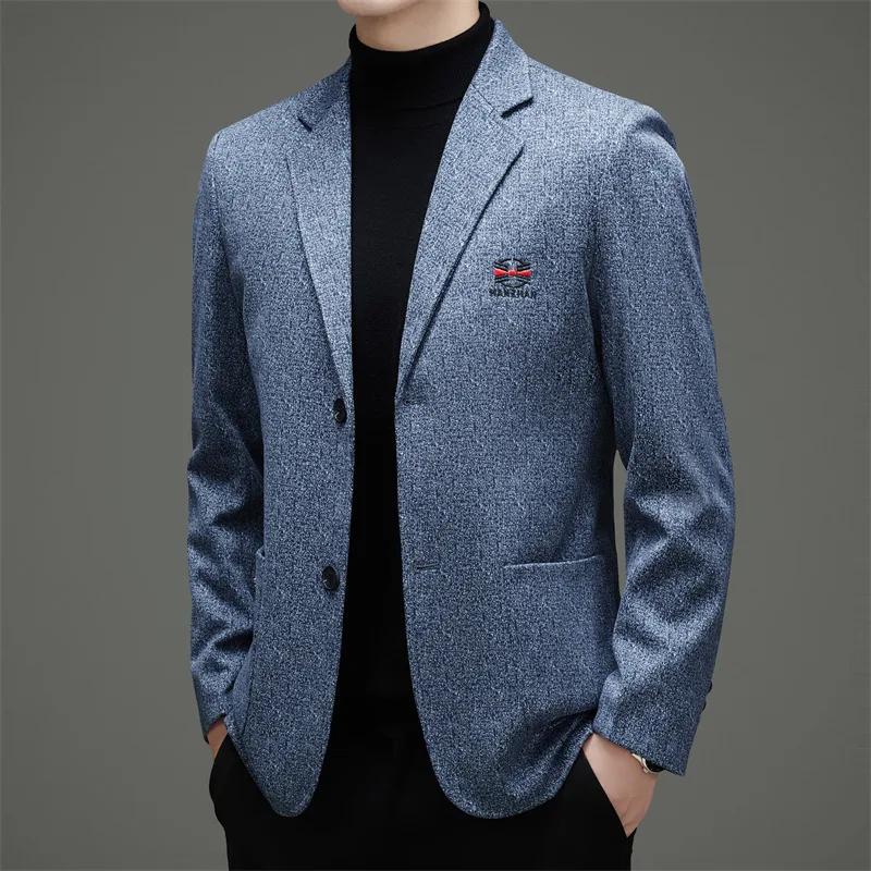 Nouvelle Collection Printemps 2026 – Veste de Costume Décontractée Brodé(e) à Double Boutonnage pour
