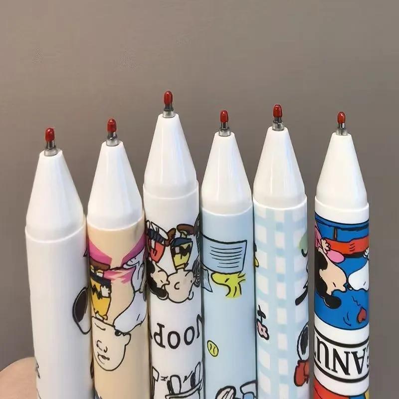 Stylo gel Snoopy Woodstock Charlie Brown, accessoire d'animation secondaire, dessin animé mignon et 