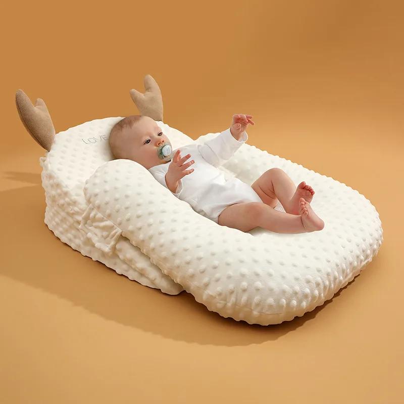 Coussin de couchage anti-débordement pour bébé, dispositif d'alimentation couché pour nouveau-né, or