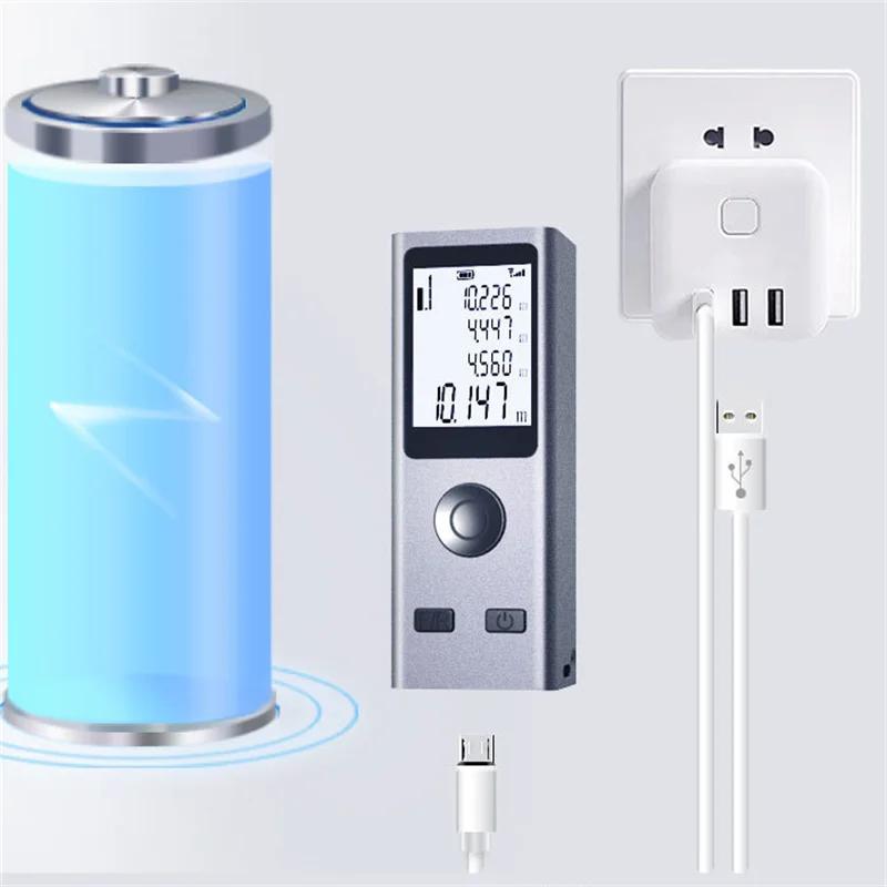 Télémètre Laser Intelligent, télémètre Laser numérique, 30M, Mini distancemètre portable Rechargeabl