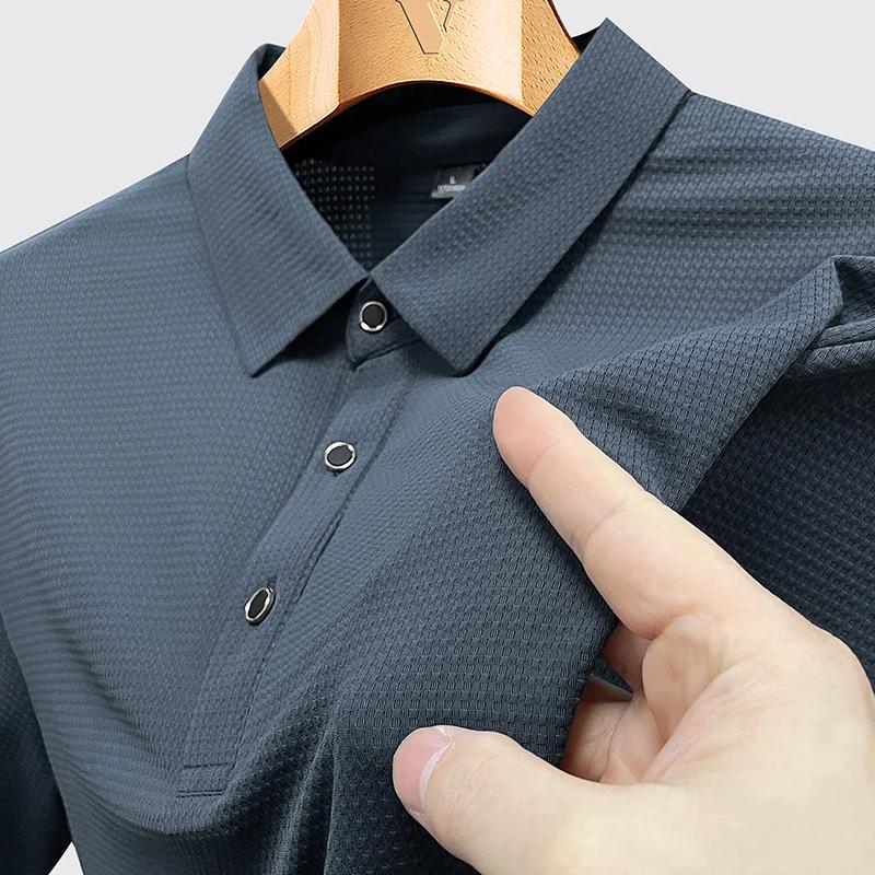 Polo hommes grande taille 9xl 8xl été haute qualité respirant manches courtes séchage rapide Nylon r