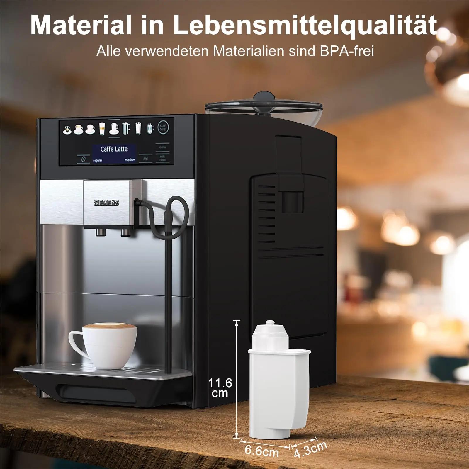 Cartouche de Filtre à Eau de Remplacement pour Machine à Café, 4/6 Pièces, pour Siemens EQ6 EQ9 TCZ7