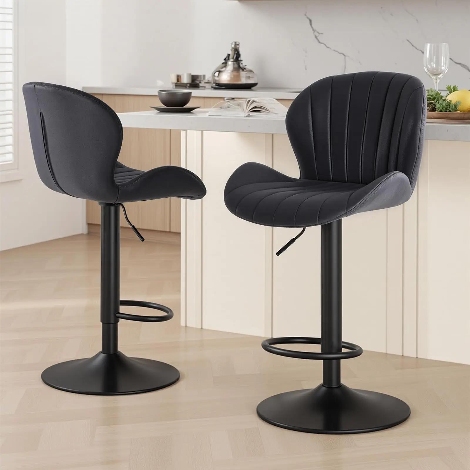 JHK Ergonomique Moderne 360 °   Ensemble de 2 chaises de salle à manger pivotantes, chaises de cuisi
