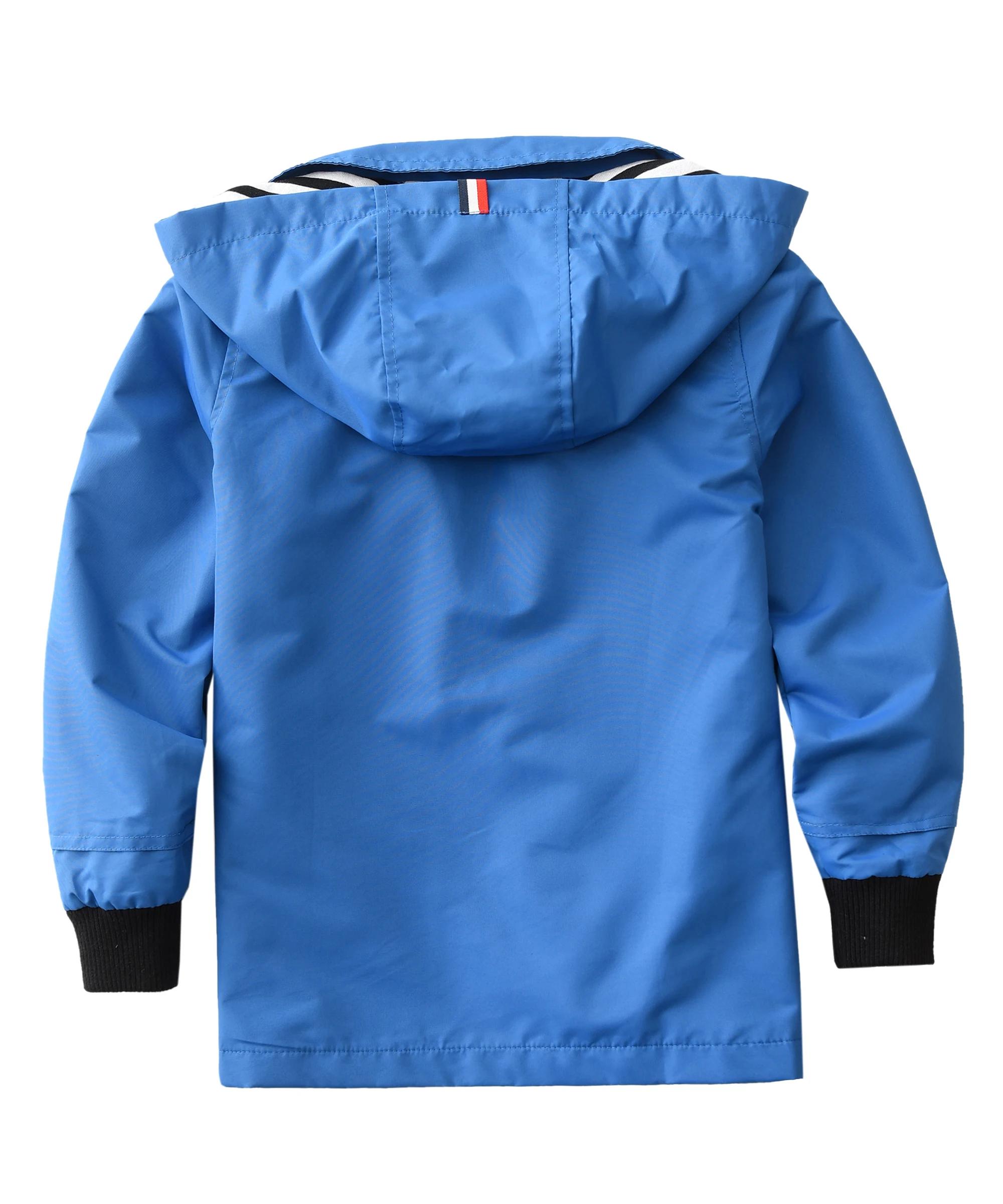 Vestes à capuche imperméables pour enfants, coupe-vent doublé de coton sportif, vestes d'extérieur p