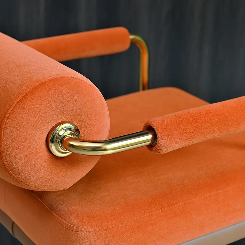 Tabourets de Bar de luxe modernes avec dossier et tabouret de Bar pivotant de comptoir de Base dorée