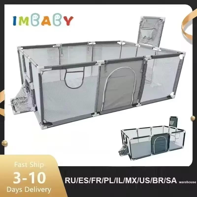 IMBABY Parc pour bébé Coralitos d'intérieur pour bébé Barrées de sécurité pour enfants Activité pour