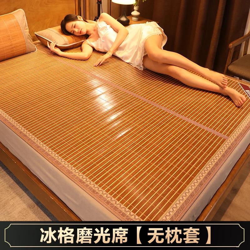 Matelas de dortoir étudiant en soie glacée, virus cool, été, sommeil nu, tr/min, virus à double usag