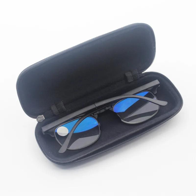 KLASSNUM noir étui à lunettes lunettes de lecture sac rigide boîte fermeture éclair lunettes de sole