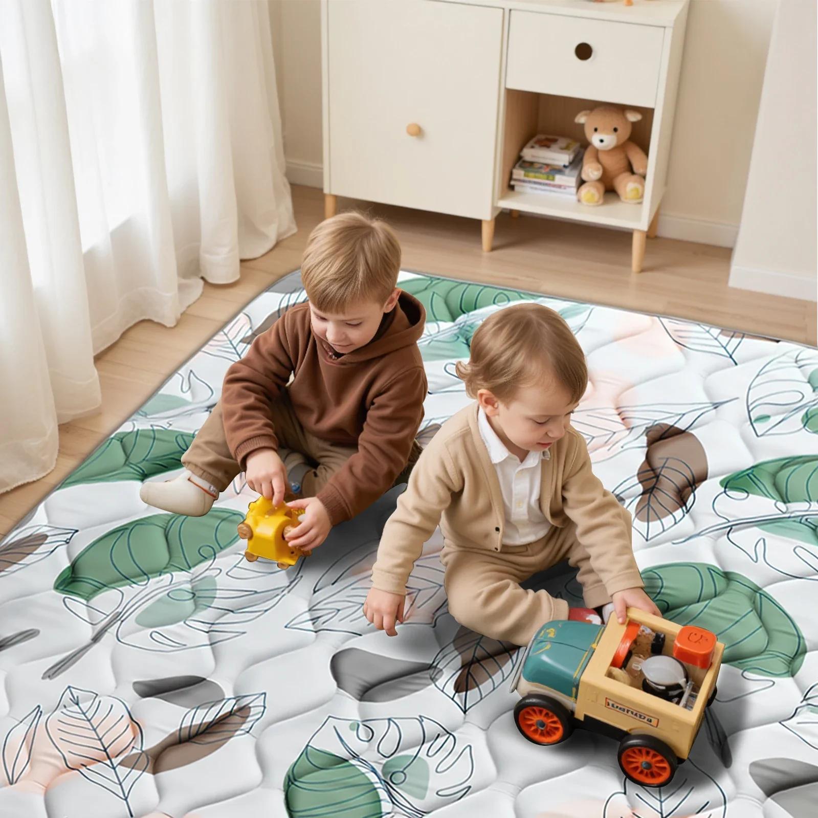 Tapis de jeu pour bébé, tapis d'éveil pour parc de jeu, tapis de jeu en mousse épaisse pour bébés et