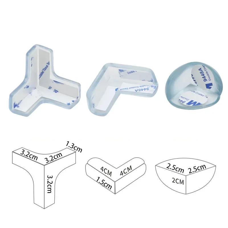 Protecteurs d'angle en silicone souple pour meubles, protections de sécurité pour vos enfants avec h